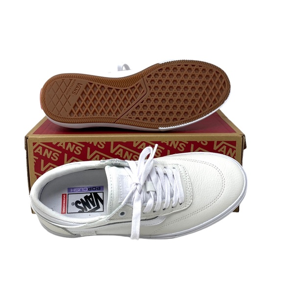 VANS Gilbert Crockett Casual Shoes For Women White Leather Sneakers VN0A5JIFWWW - Picture 3 of 11